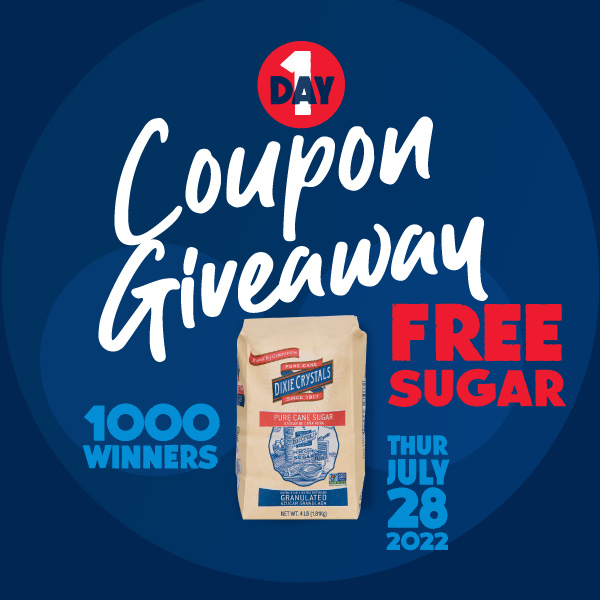 One Day Coupon Giveaway 2022 Dixie 