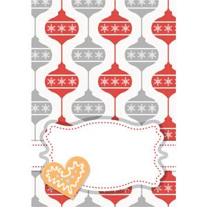 Cookie Swap Place Card with Gingerbread Heart