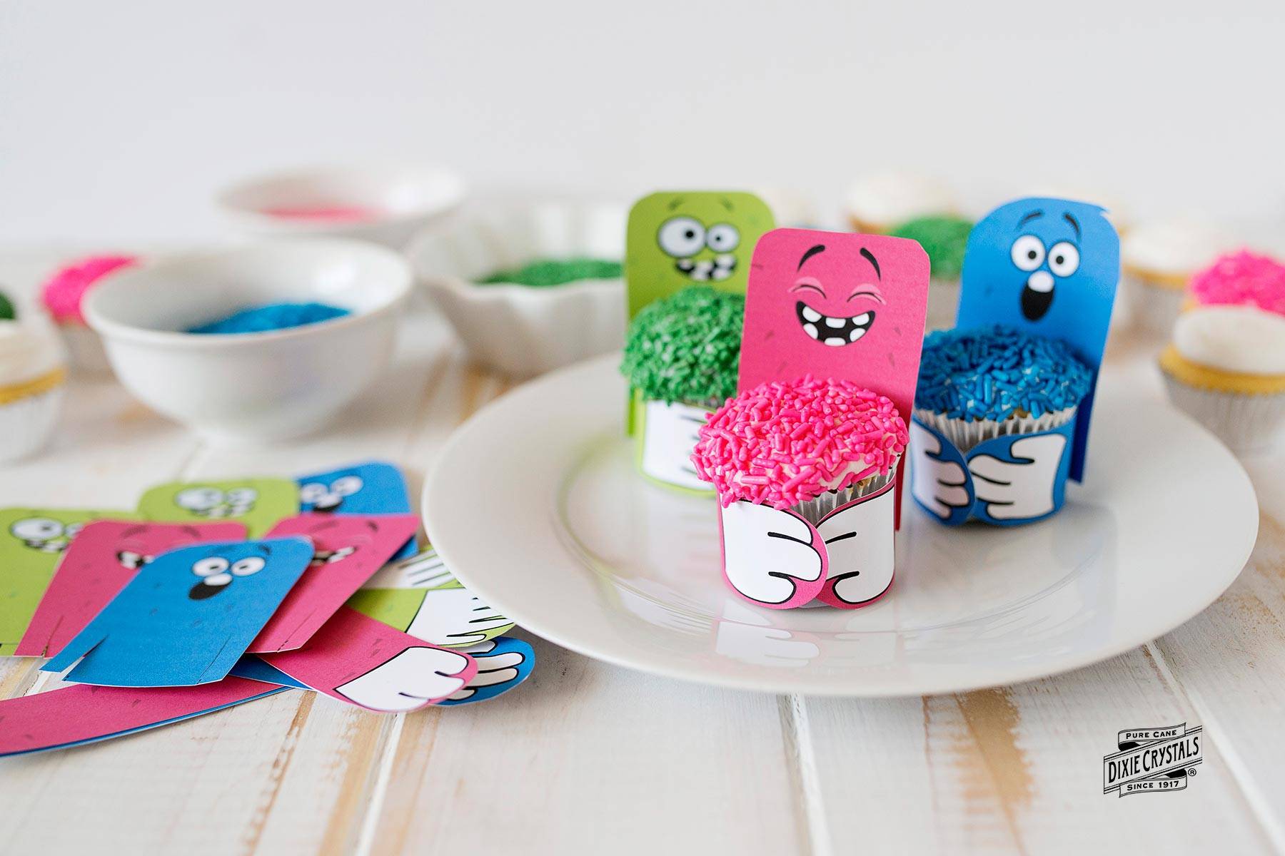 Mini Monster Cupcakes