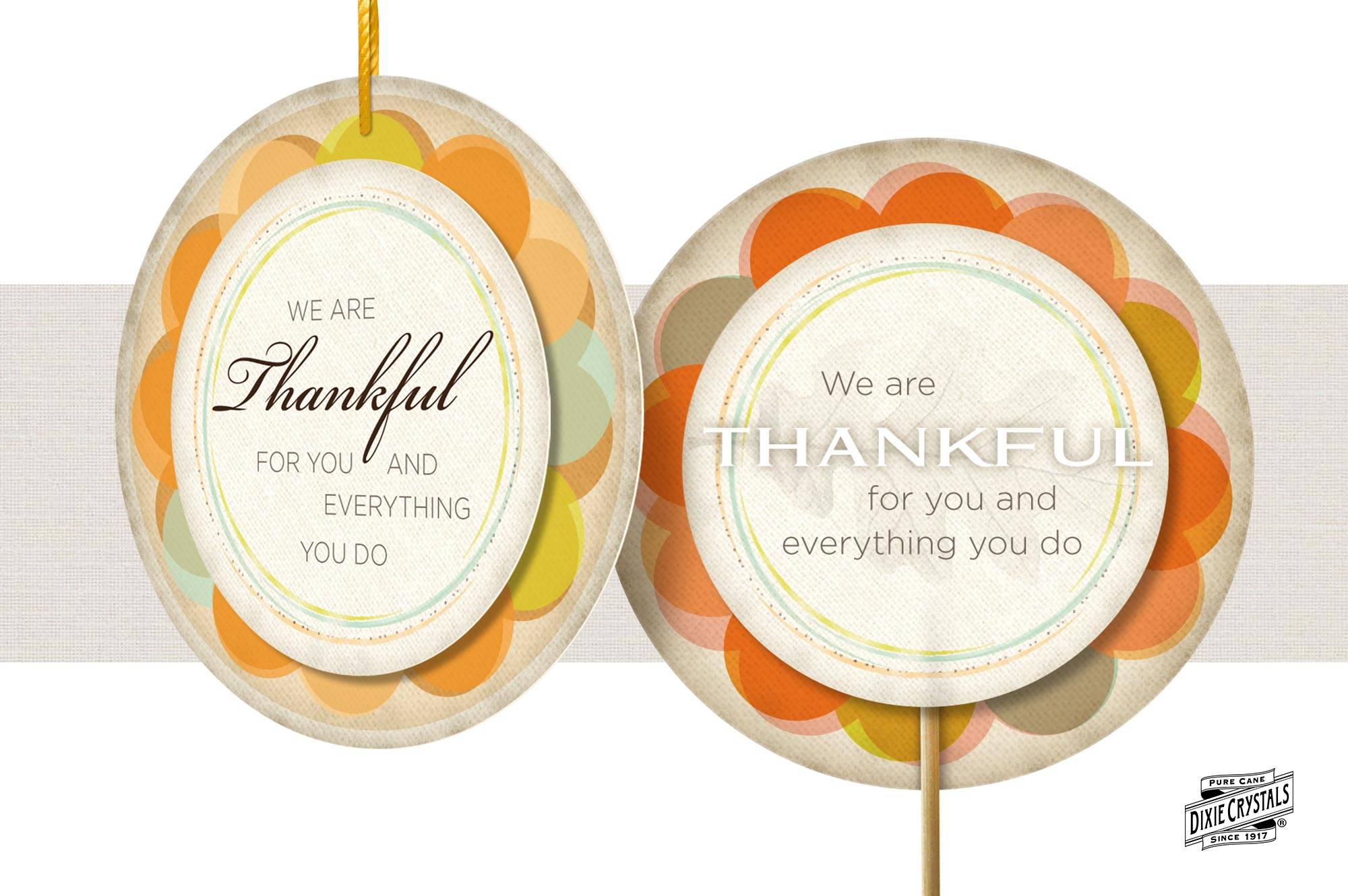 Thanksgiving Circle Gift Tags