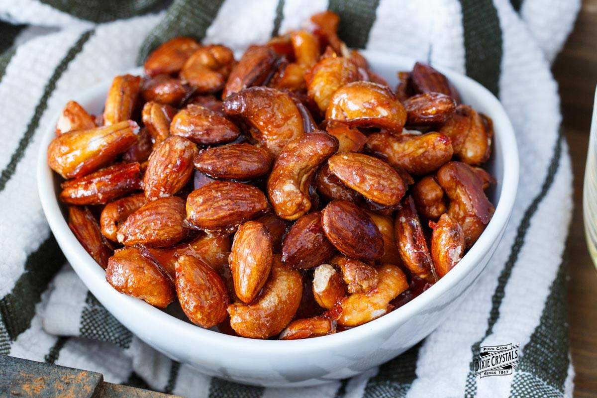 candied harissa spiced nuts