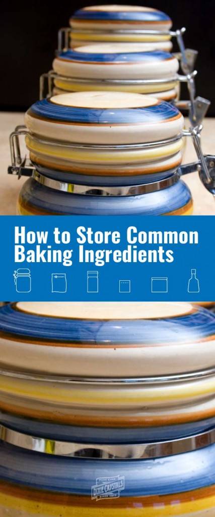 how to store common baking ingredients