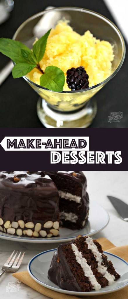 A How-to Guide to Make-Ahead Desserts