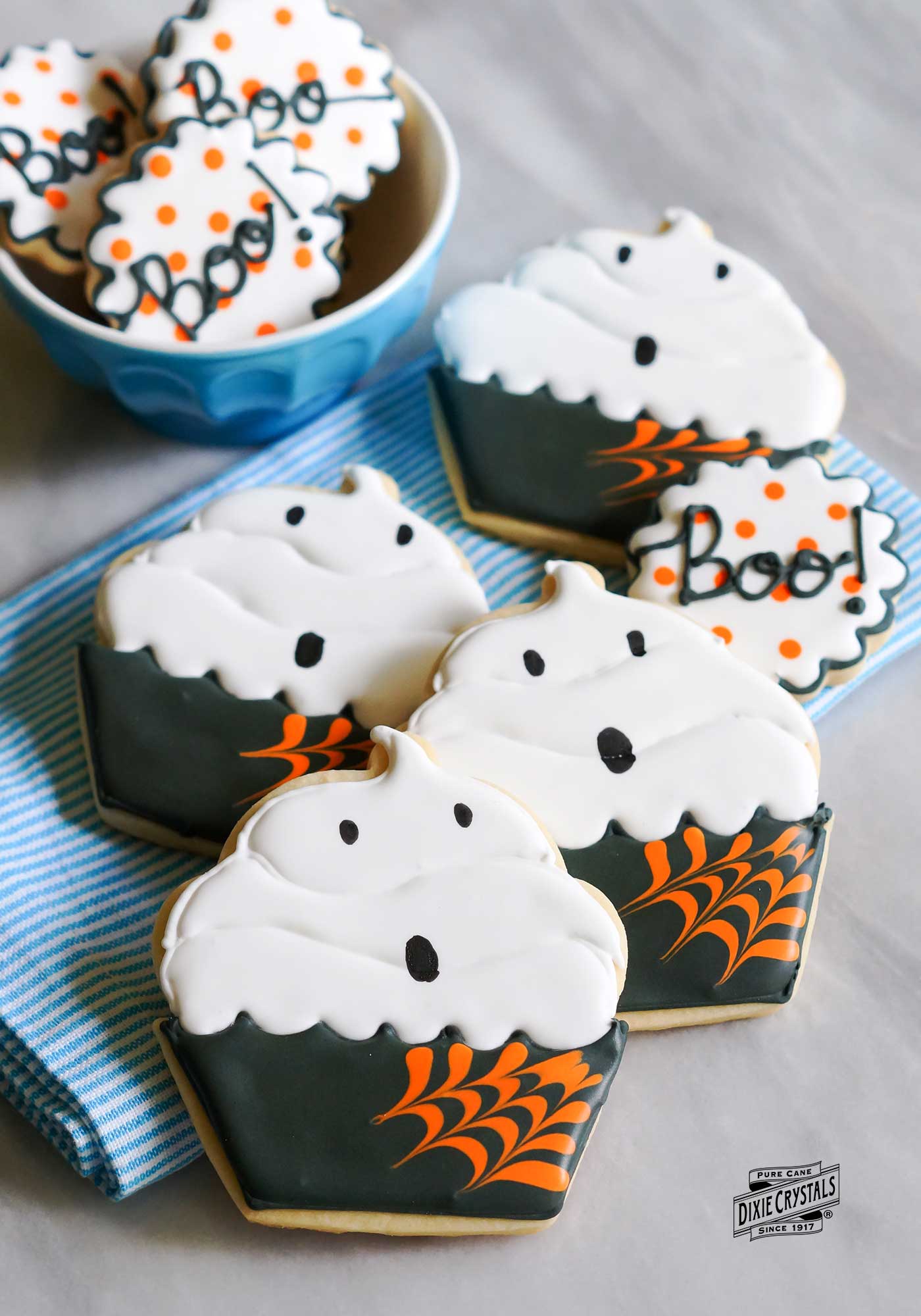 ghost cupcake cookies