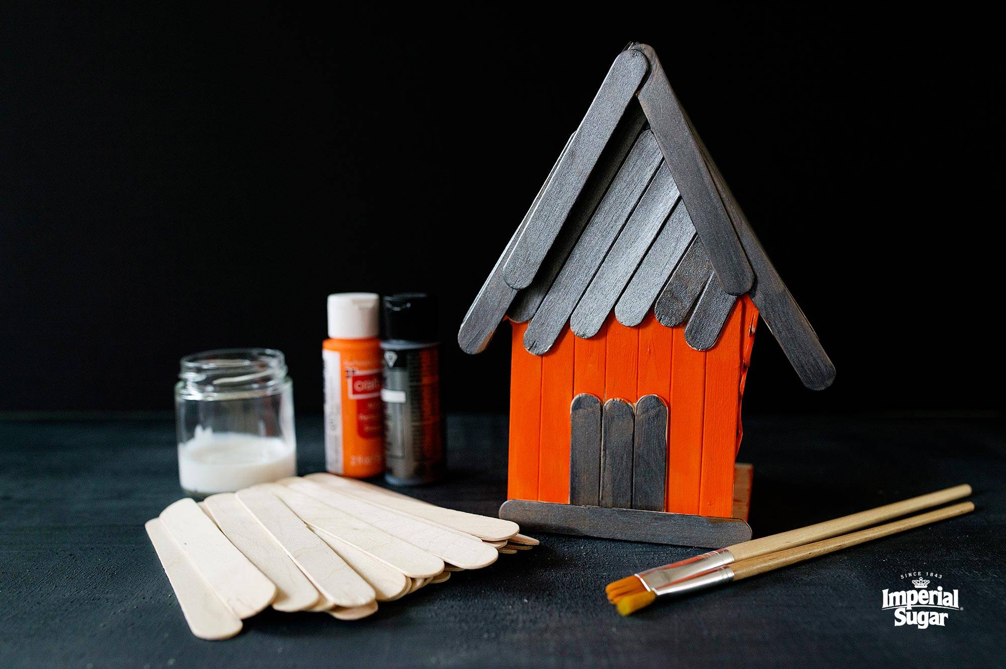 Spooky Popsicle Stick Haunted House