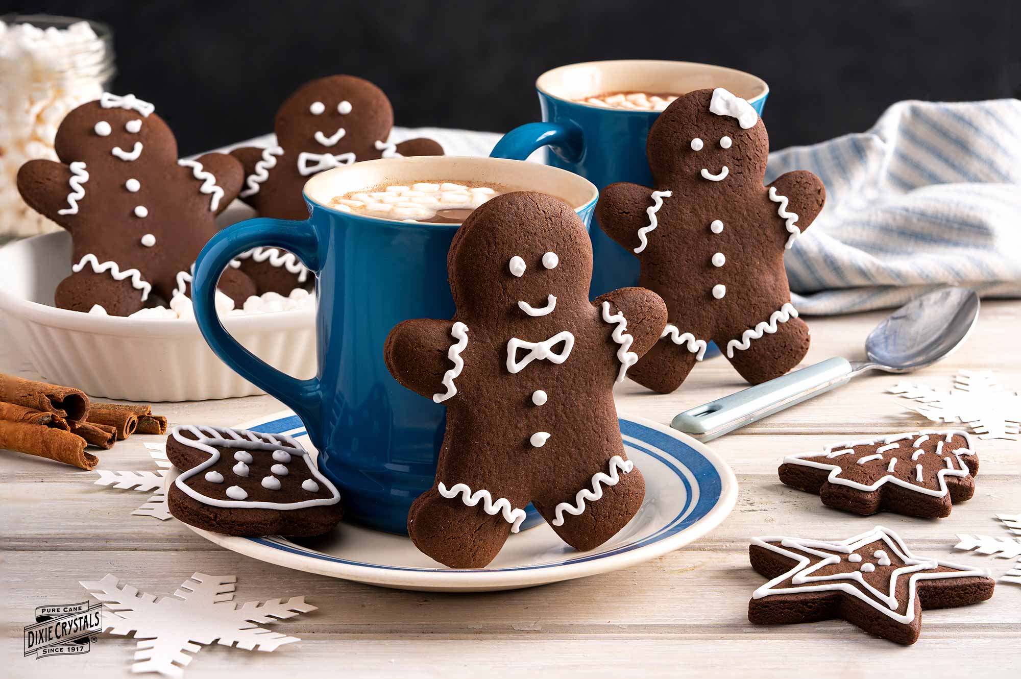 "hot cocoa gingerbread cookies dixie"
