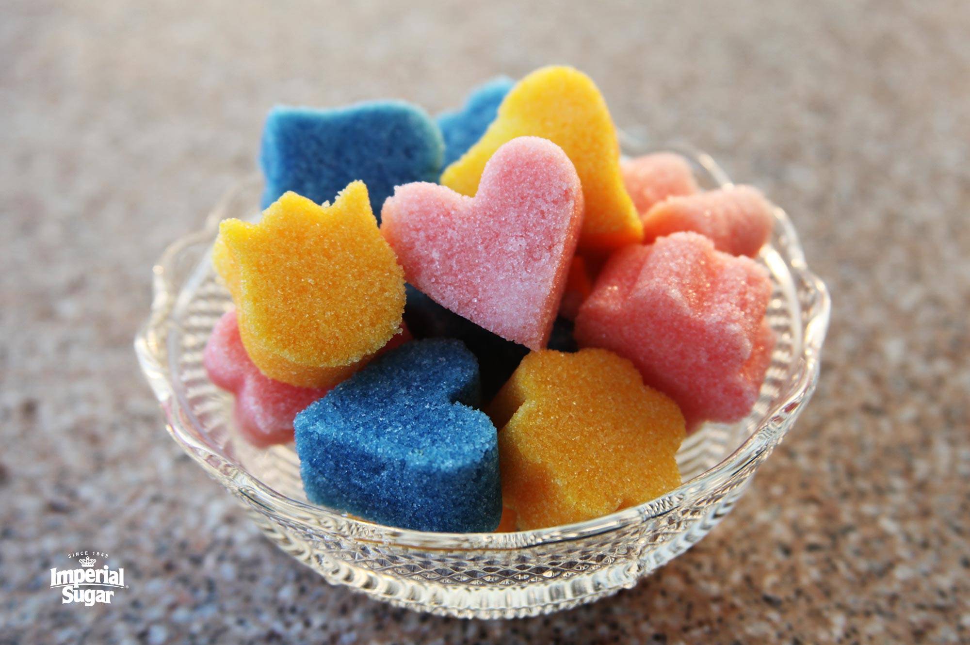 Colored Shaped and Flavored Sugar Cubes