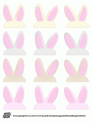 Bunny Ears Cupcake Toppers