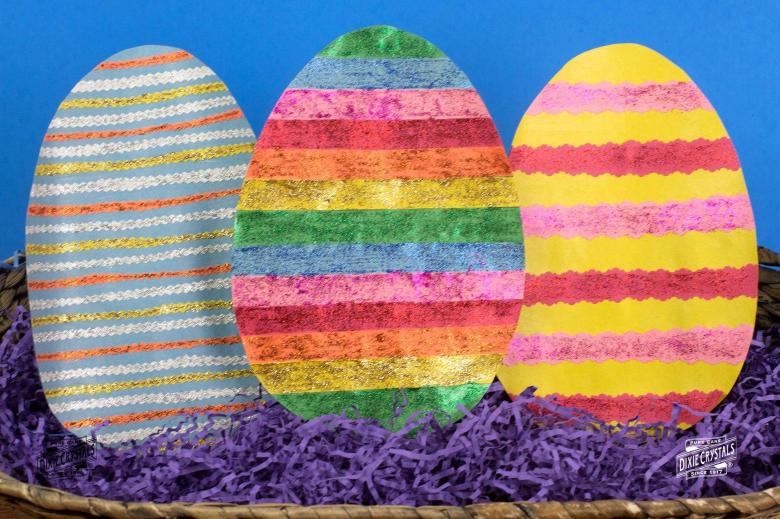 Colorful Paper Easter Eggs