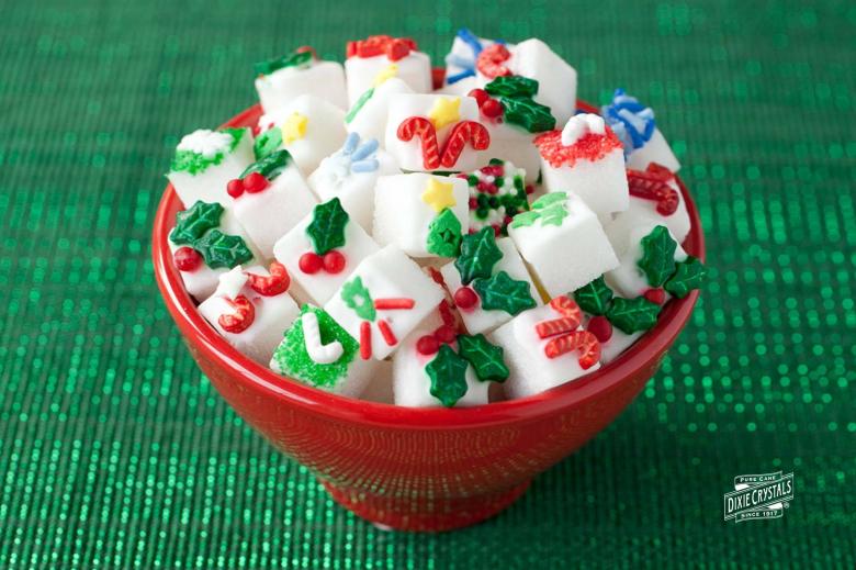 Holiday Decorated Sugar Cubes