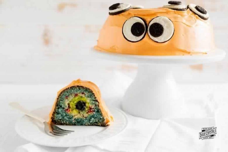 Monster Eye Surprise Inside Cake 