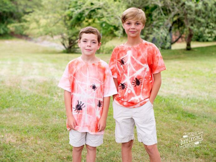 Spider Web Tie-Dyed Shirts