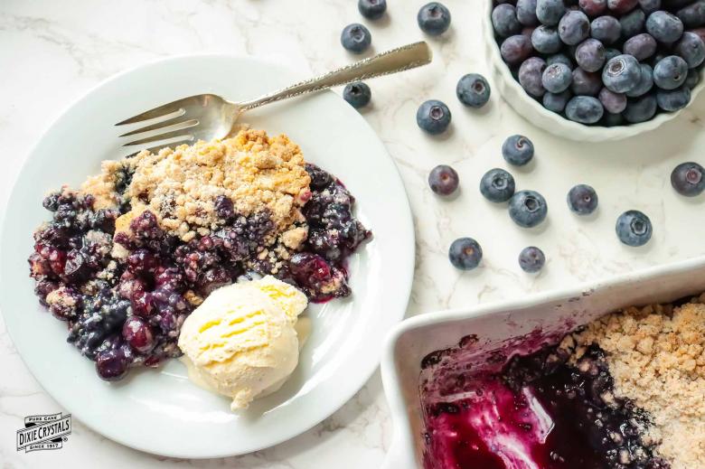 Blueberry Dump Cake from Scratch Dixie 