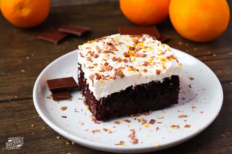 Chocolate Orange Poke Cake Dixie