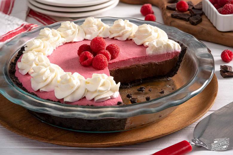 No Bake Chocolate Raspberry Cream Pie – Dixie 