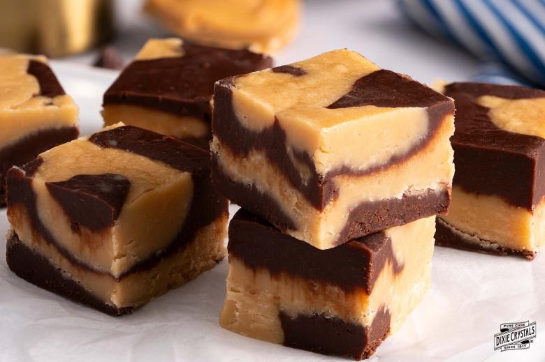 Chocolate and Peanut Butter Fudge Dixie