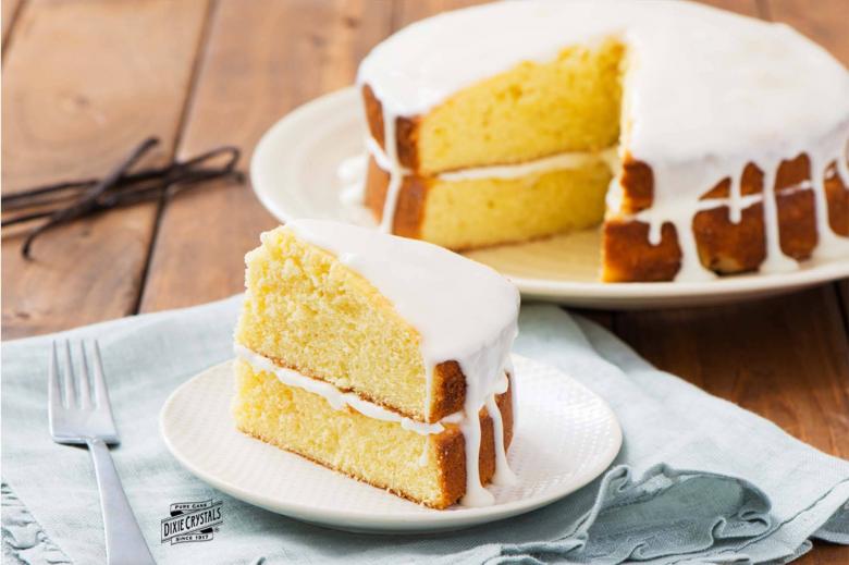 Classic Yellow Vanilla Cake dixie