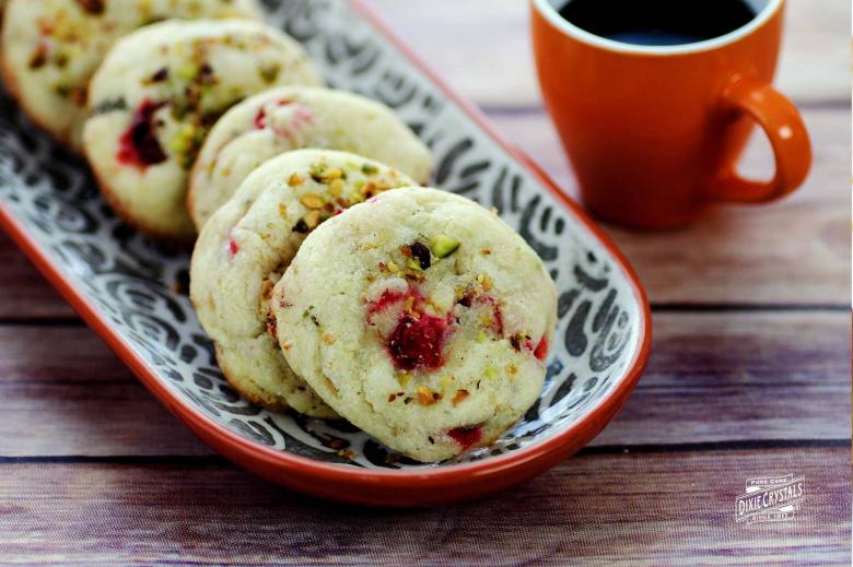 Cranberry Pistachio Sugar Cookies dixie