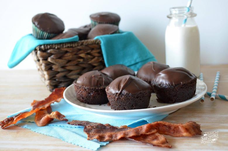 Double Choco-Bacon Muffins