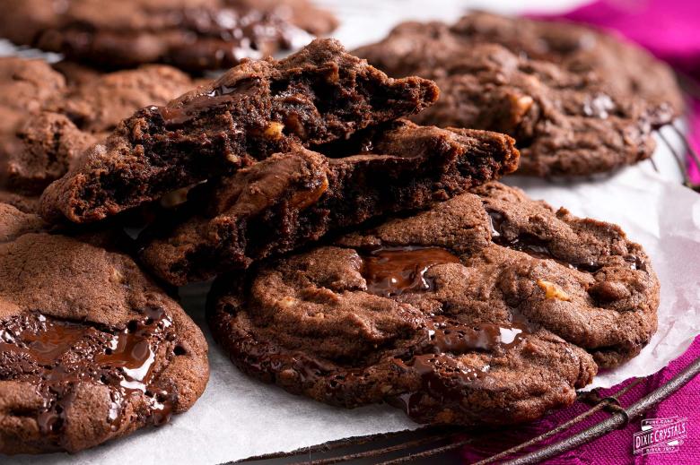 Double Chocolate Chunk Cookies Dixie