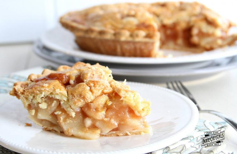 Double Crusted Sweet Tart Apple Pie dixie