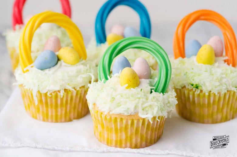 Easter Basket Cupcakes dixie