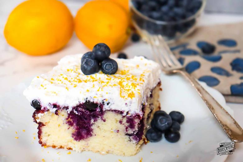 Lemon Blueberry Poke Cake Dixie Crystals 