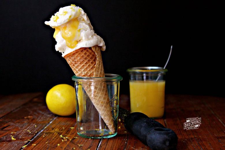 Lemon Curd Ice Cream dixie