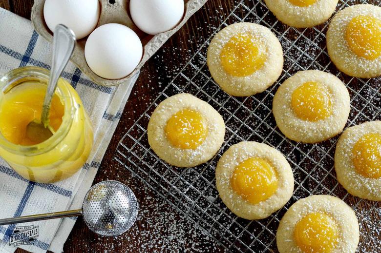 Lemon Curd Thumbprint Cookies dixie