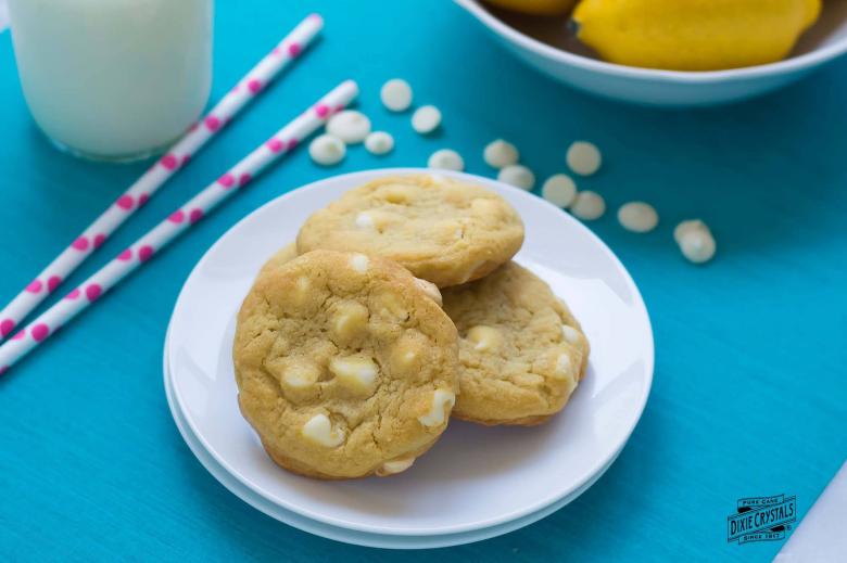 Lemon Pudding Cookies with White Chocolate Chips dixie