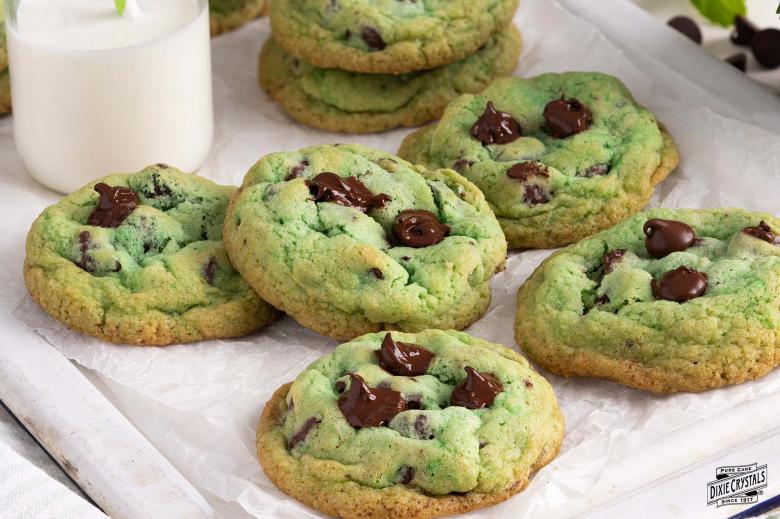 Mint Chocolate Chip Cookies Dixie 