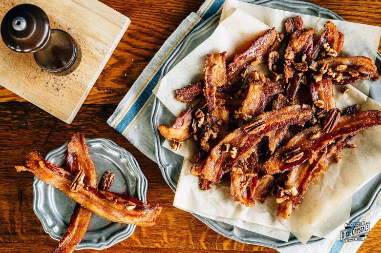 Pecan Spicy Candied Bacon