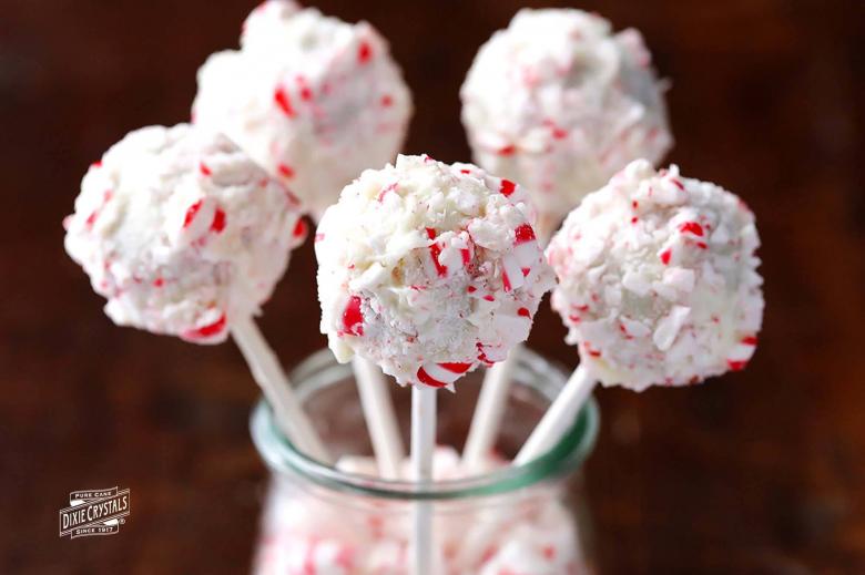 Peppermint Brownie Cake Pops