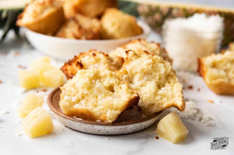 Pineapple Coconut Muffins dixie