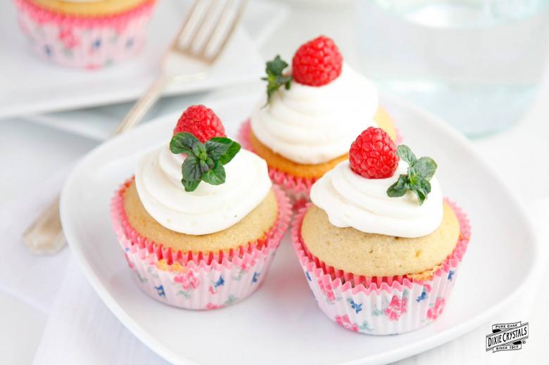 Raspberry Tea Cupcakes