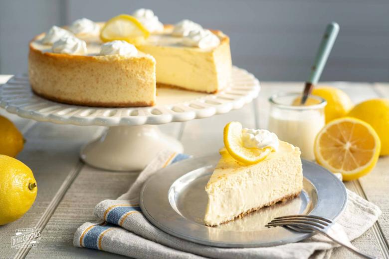 Reduced Fat Creamy Lemon Cheesecake dixie