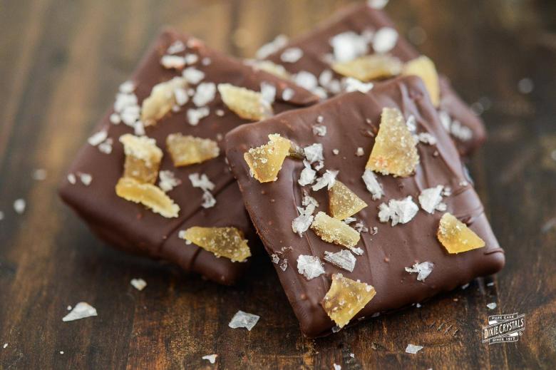 Sea Salt & Crystallized Ginger Chocolate Wafers dixie