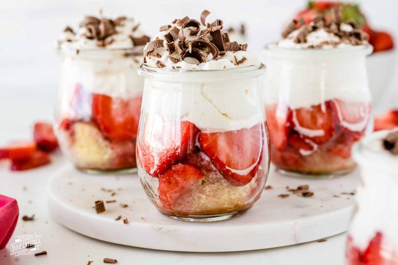 Strawberry Shortcake in a Glass