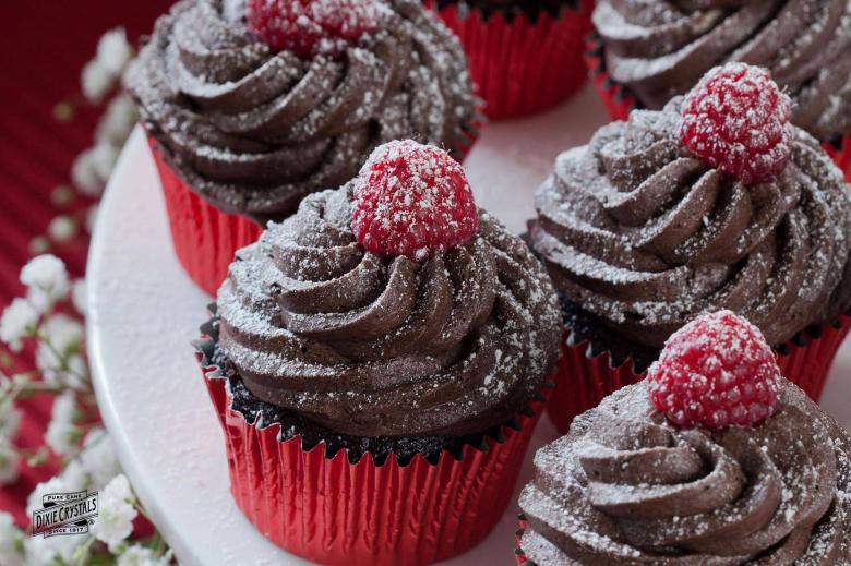 Vegan Chocolate Raspberry Cupcakes