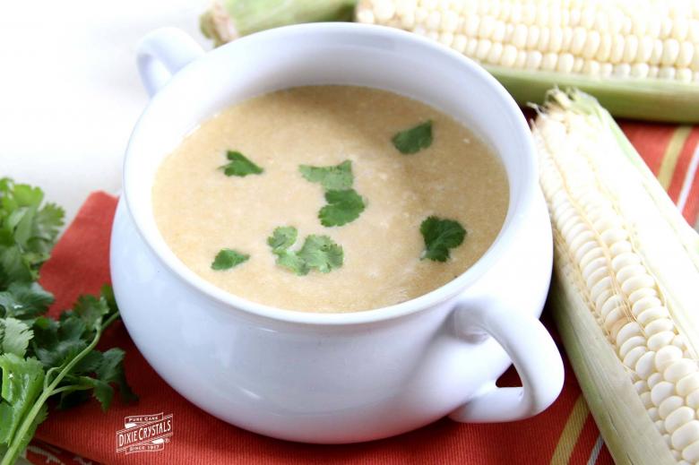 Velvety Roasted Corn Soup