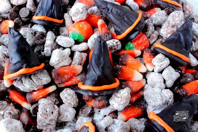 Witch Hat Puppy Chow Snack