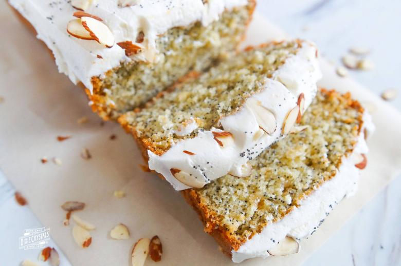 Almond Poppy Seed Loaf Cake