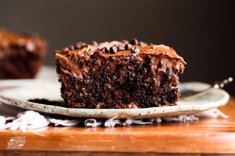 Chocolate Poke Cake dixie