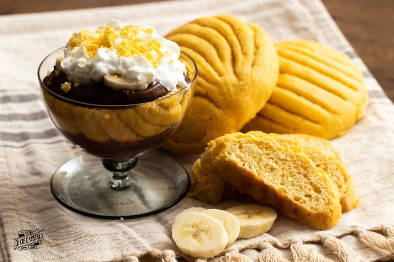 Concha Banana Chocolate Pudding dixie