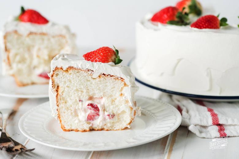 Frozen Strawberries and Cream Cake