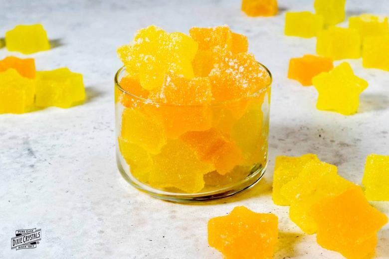 Homemade Citrus Gumdrops dixie crystals