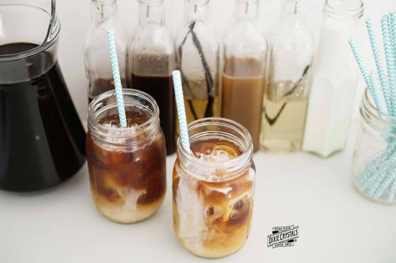 Iced Coffee & Syrup Bar
