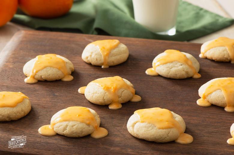Orange Cookies with Orange Glaze