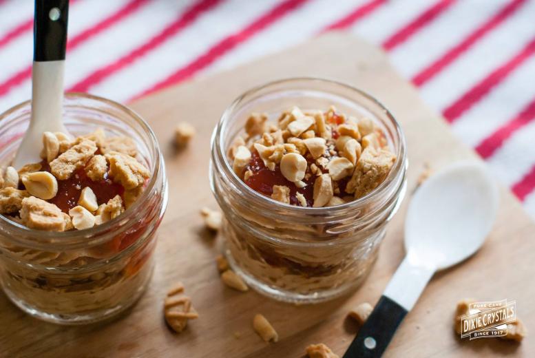Peanut Butter and Jelly Parfaits dixie