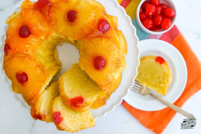 Pineapple Upside-Down Bundt Cake Dixie 